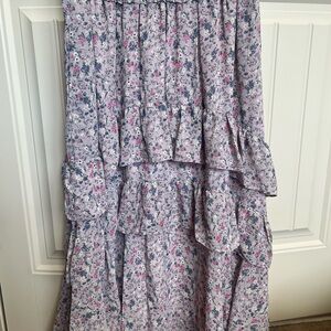 Floral Tiered Maxi Skirt size medium